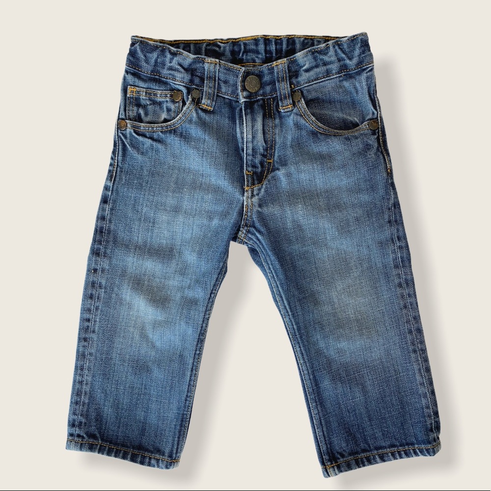 H&M Baby 12-18M Elastic Waistband Straight Leg Jeans